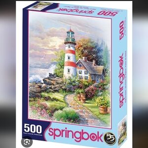 New Springbok 500p Lighthouse Puzzle. Sold Out Online
